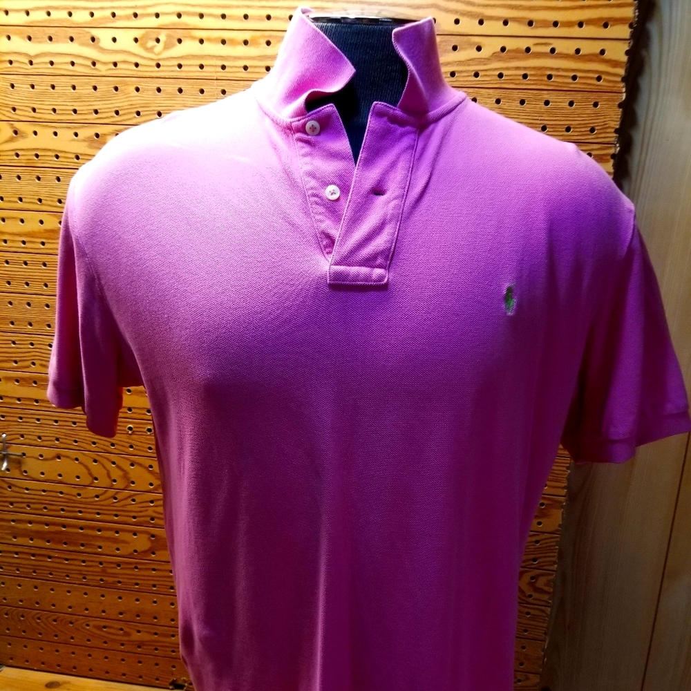 Mens Polo by Ralph Lauren Pink Large